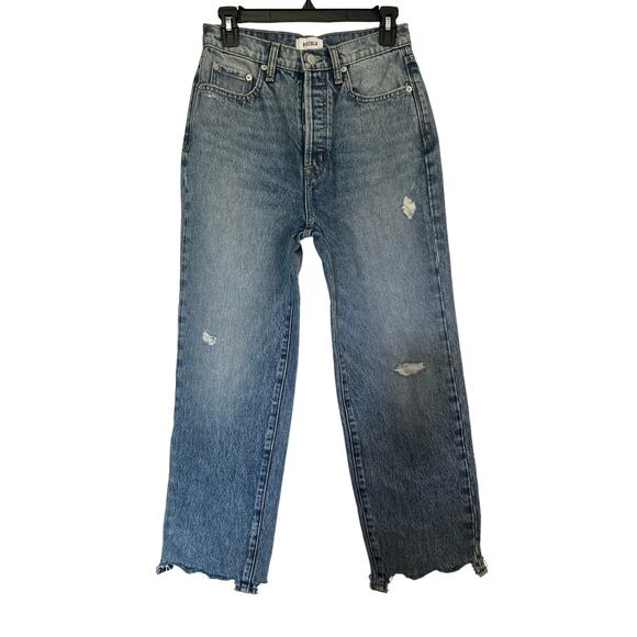 Revolve Pistola Cassie Crop High Rise Straight Button Fly Fairside Vintage Sz 26 - Picture 11 of 12